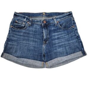 7 For All Mankind Women's Designer Jean Shorts Size 29
